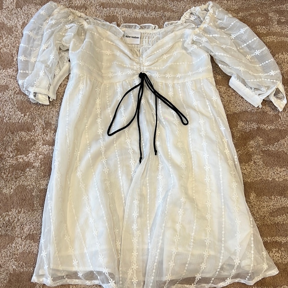 White babydoll dress